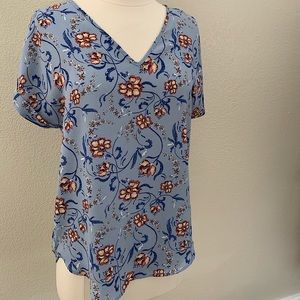 Floral Zip Back Top
